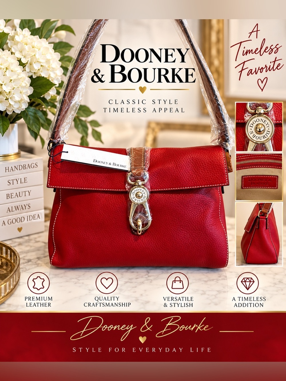 Dooney & Bourke NWT Libby Hobo Bag